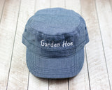 "Garden Hoe" Navy Hounds Tooth Hat