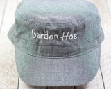 "Garden Hoe" Charcoal Hounds Tooth Hat