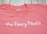 "Ms. Fancy Plants" Women's V-Neck T-Shirt